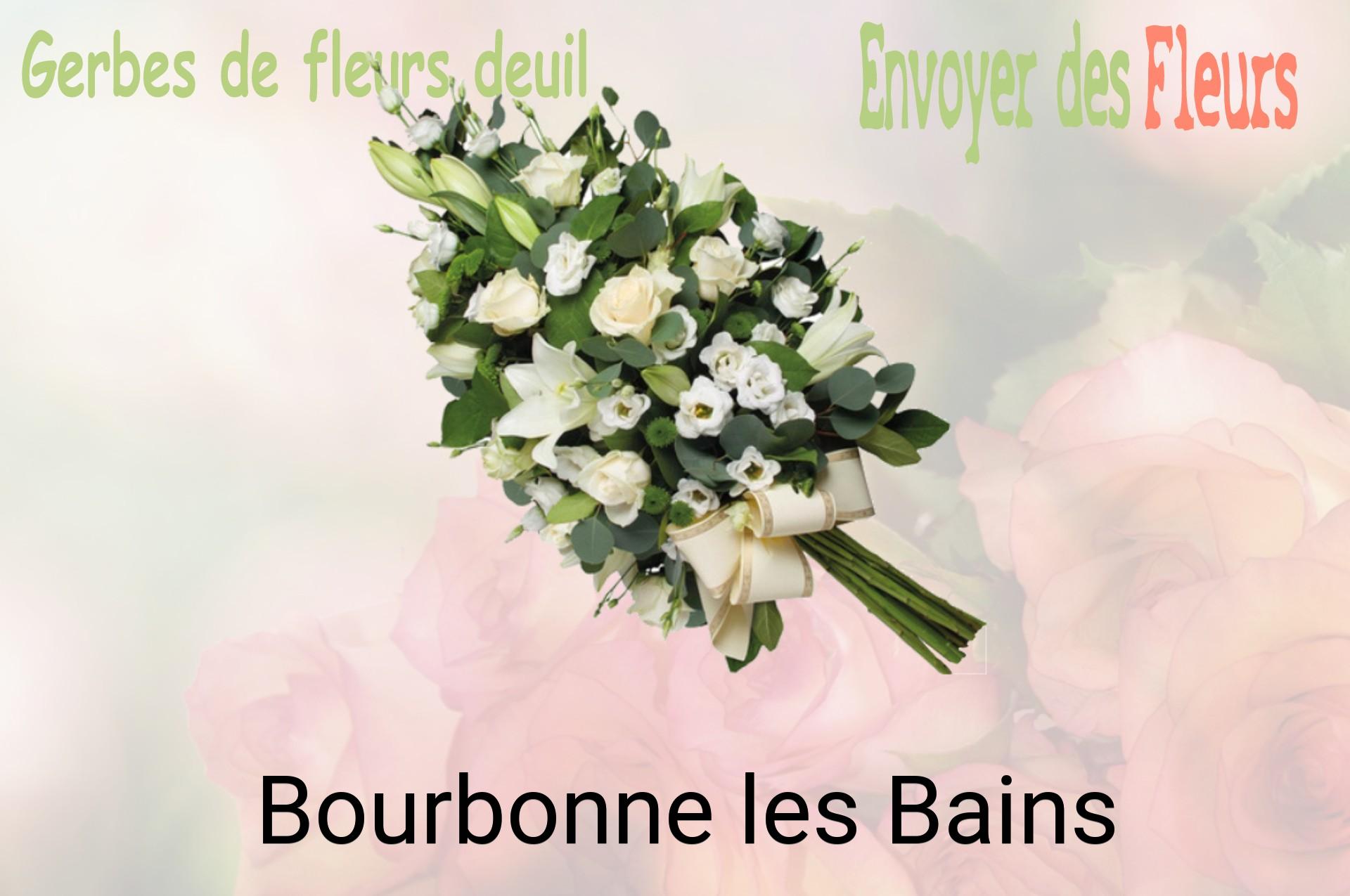 Gerbe de fleurs de deuil livrée à Bourbonne-les-Bains